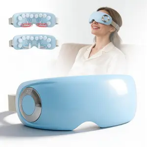 Eye Massager with Water Mist & Heat Therapy, 4 Modes Bluetooth Eye Massage Device for Dry Eyes & Eye Strain Relief, Gift for Women