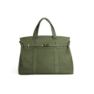 Women's Canvas Handbag High-End Plain Color Large Capacity Commuter Versatile Tote Bag, Casual Style Cosmetic Bag for All Seasons Canvas Tote Bags