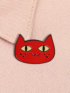 Marceline's Cat Enamel Pin Fantasy Adventure TV Animation Characters Flame Cat Cartoon Cute Animal Alloy Brooch Lapel Backpack Badge Fashion Jewelry Accessories Gift for Friends