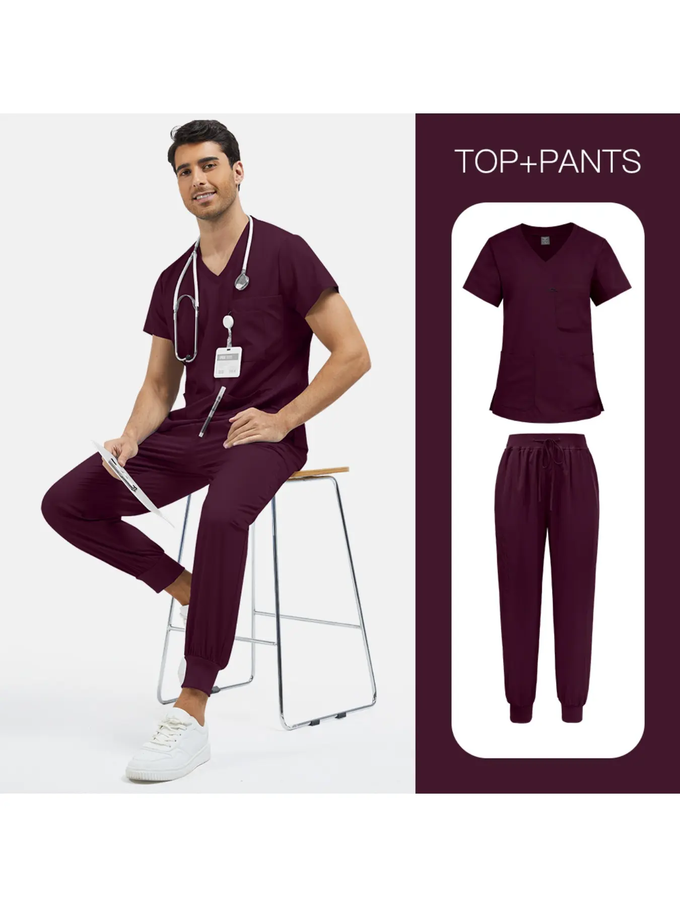 New Multicolor Unisex Uniform Set | Workwear for Pet Hospital Staff, Beauty Salon Employees, Pet Groomers, Receptionists, and Front Desk Teams