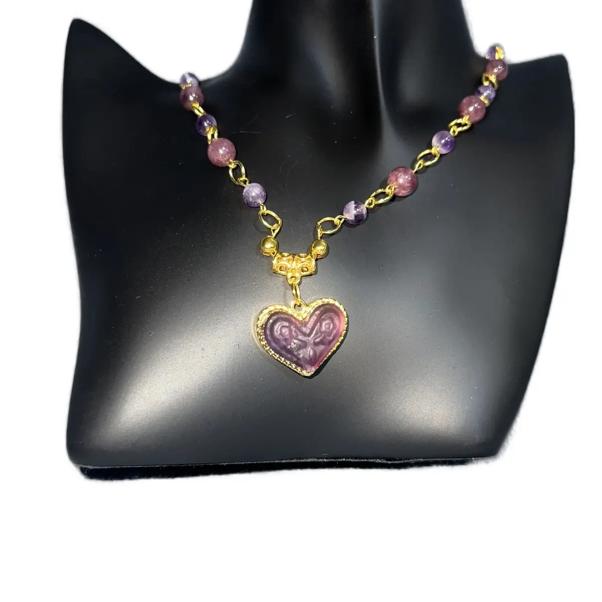 Fluorite Heart necklace