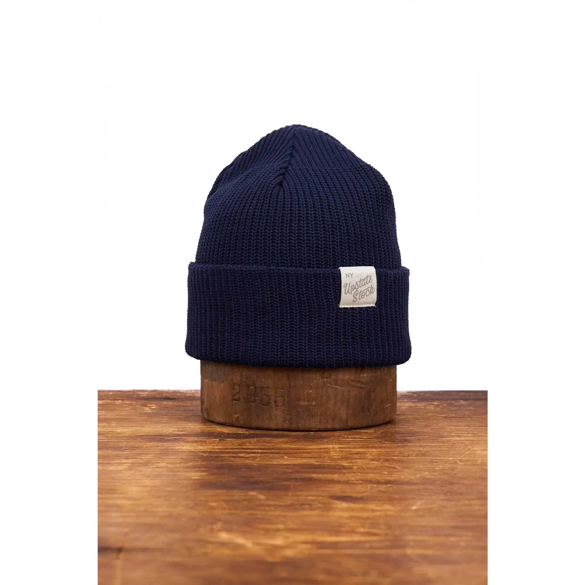 Navy Upcycled Wool Watchcap