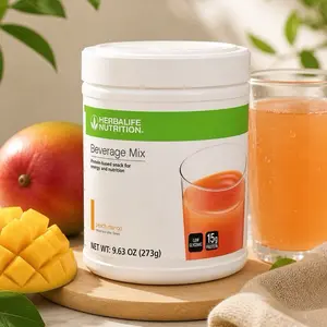 Herbalife Nutrition Peach Mango Beverage Mix 9.63 Oz Refreshing Drink for Parties & Everyday Use