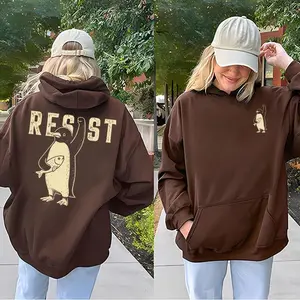 2 Sided Resist Penguin Unisex Shirt, Unisex Sweatshirt Hoodie 45759 2576