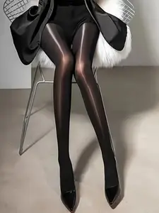 /milk Ultra-Thin Anti-Pilling Socks, Smooth Oil-Light Aurora Socks, Slim-Fitting Natural Waist, Casual All Seasons, Glossy