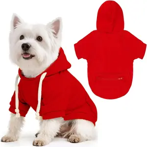 PETCARE Basic Dog Hoodie Sweaters for Small Medium Large Dogs Cats Puppy Clothes Soft Warm Fleece Dog Hoodies Sweatshirt with Small Pockets Fall Winter Chihuahua Dachshund Golden Retriever Outfits