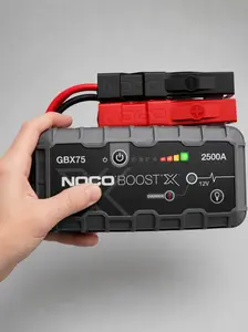 GBX75 2500A Portable Car Jump Starter, Safe Start Booster for 12V Vehicles, Power Bank with Cables, for Up to 8.5L Gas and 6.5L Diesel Engines