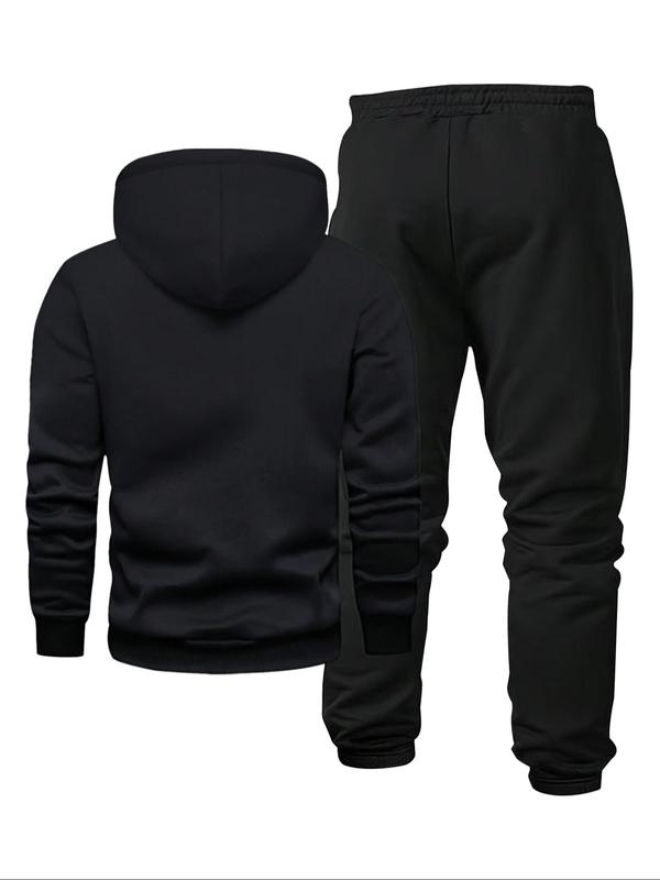 Men's Stylish Calvin Graphic Tracksuit, Casual Sweatsuits: Black Hoodie and Jogger Set with Gold Logo Print, Perfect for Urban Streetwear and Casual Daily Outfits Men's Stylish Calvin Graphic Tracksuit, Casual Sweatsuits: Black Hoodie and Jogger Set with Gold Logo Print, Perfect for Urban Streetwear and Casual Daily Outfits