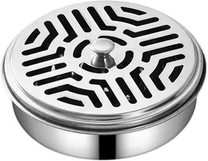 Mosquitoes Coil Holder Wrought Iron Fireproof and Heat-Resistant Round Incense Burners Holder for Home, Incense Burners