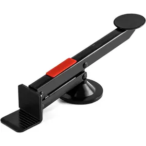 Door Lifter Installation Tool with Foot Pedal, 360-Degree Rotating Height Adjuster, Heavy-Duty Flooring and Carpet Support Tool for Professional and Projects