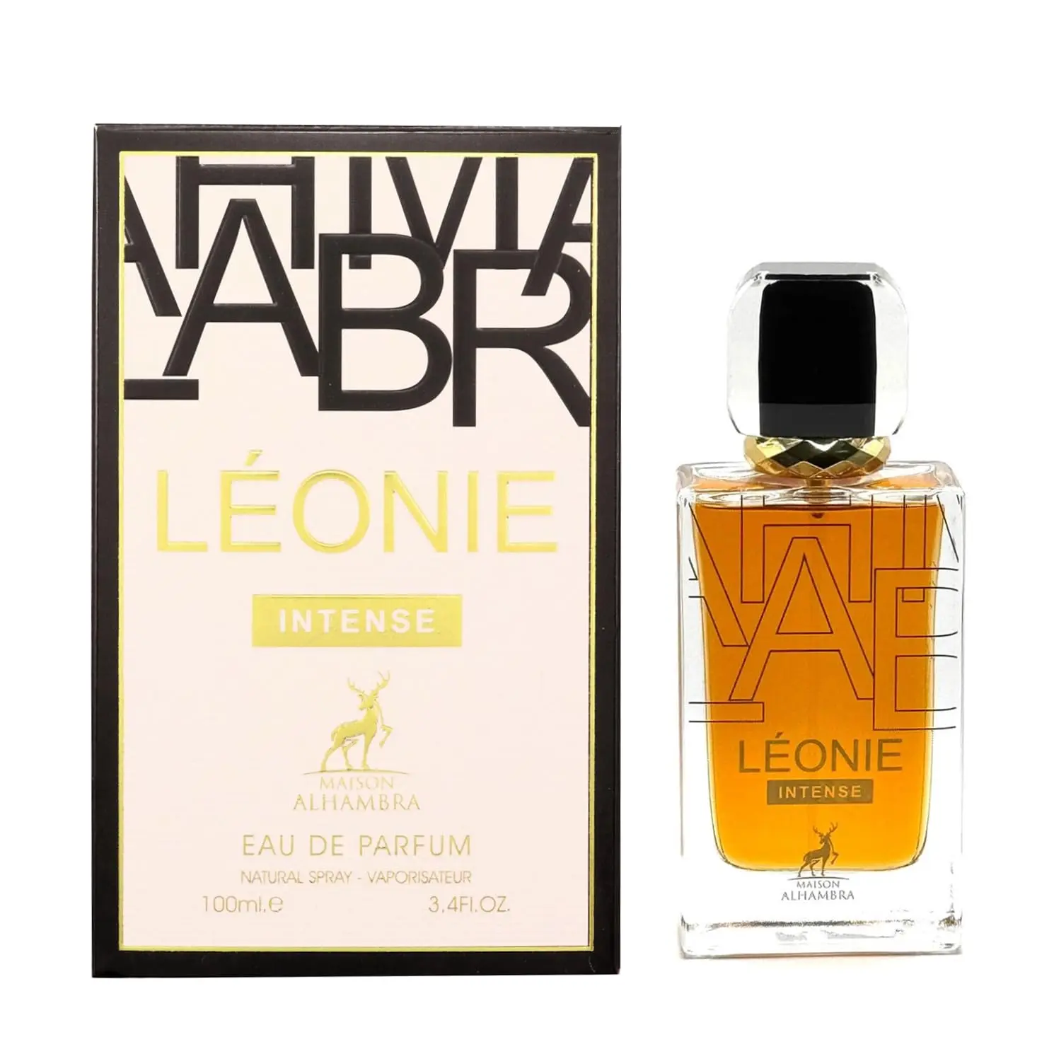 Maison Alhambra LATTAFA Leonie Intense EDP Spray for Women 3.4 oz - Intense & Elegant Fragrance with Lavender Tangerine & Madagascar Vanilla Aromatic Bergamot