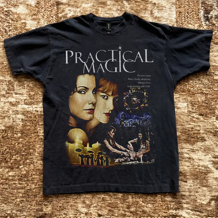 [  Sale 45% ] Practical Magic 1998 Shirt, Practical Magic Horror Movie Halloween T-Shirt