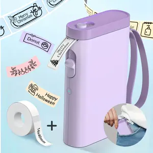 P21B & D12 Thermal Printers With Label Sticker, Wireless Mini Label Maker With