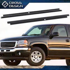 CROSSDESIGN Pair Outer Window Sweep Felt Rear Sealing Strip Fit For Chevy GMC Cadillac Truck