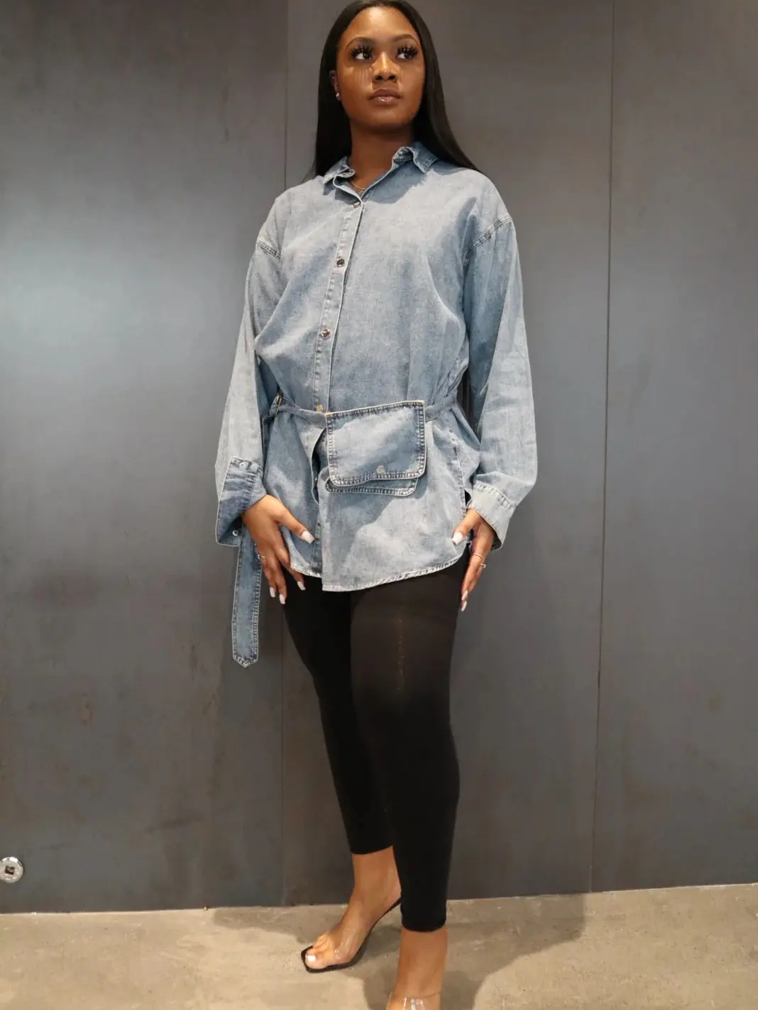 Jess - Denim Overshirt Shirt