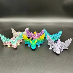 Crystal Winged Tadling Small Dragon 3D Printed Articulating Figurine