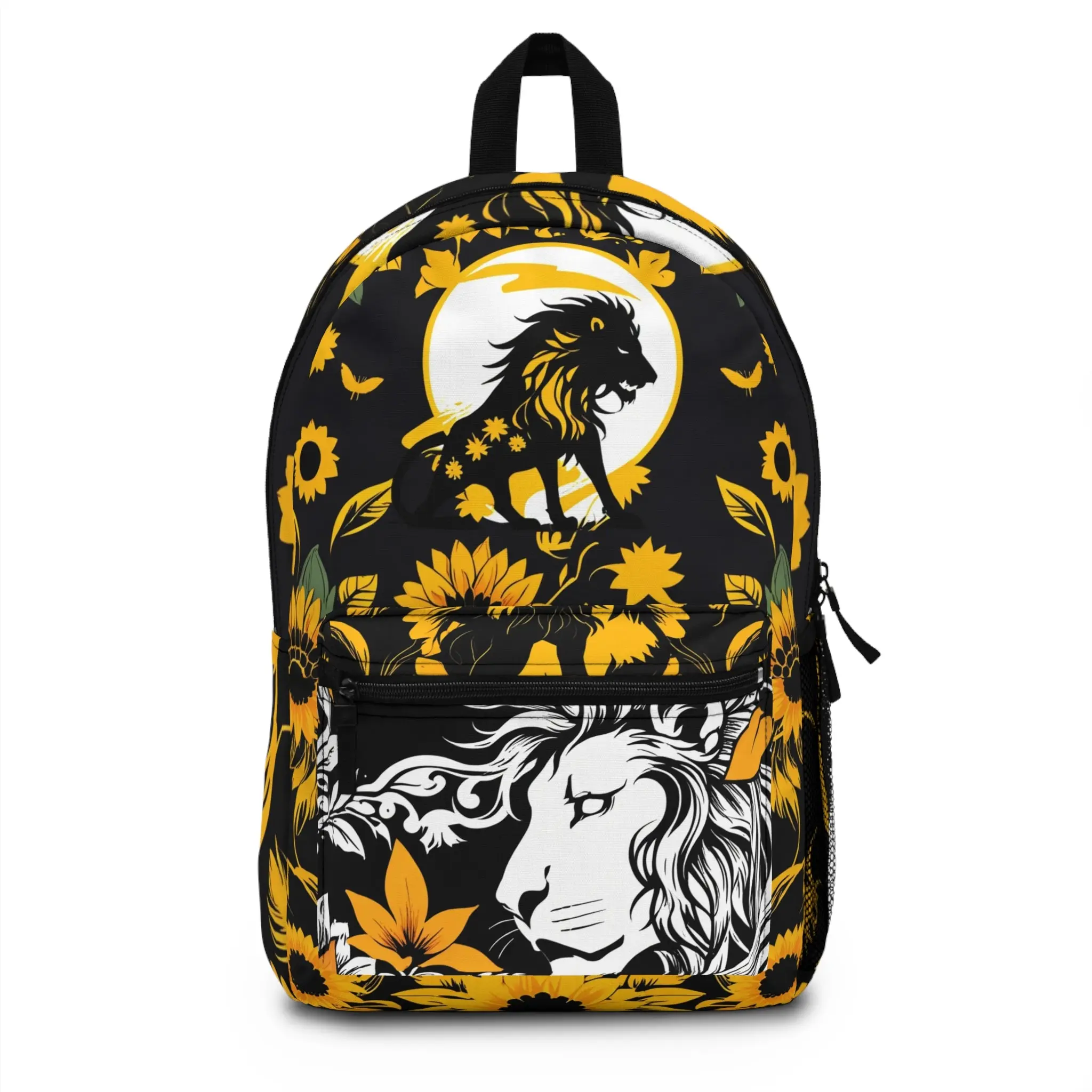 Yellow Sunflower Lion Backpack