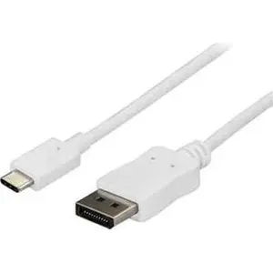 StarTech CDP2DPMM6W 6 ft. USB-C to DisplayPort Cable for Computer Connection, Tech Accessories & Audio Video Accessories