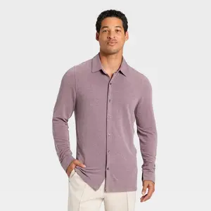 Men's Long Sleeve Knit Commuter Polo Shirt - All In Motion