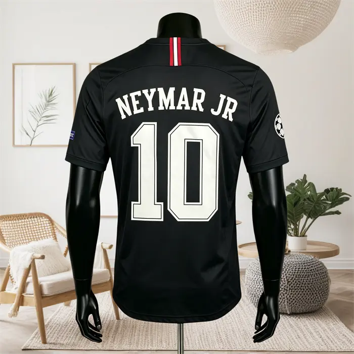 18 19 Black Neymar 11# Short Sleeve Soccer Jersey