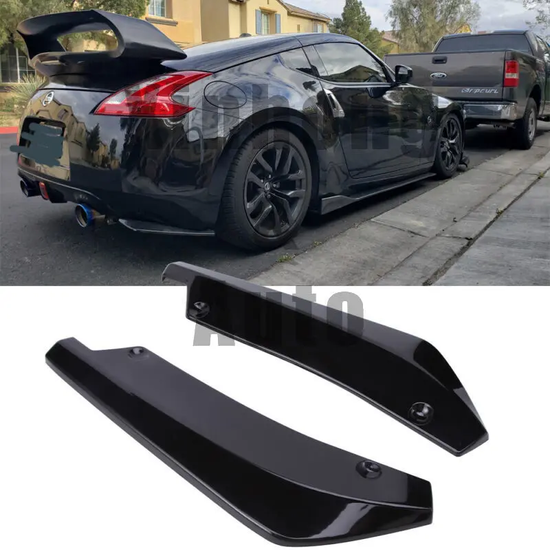 ABS Plastic Rear Bumper Lip, Diffuser, Splitter & Canard Spoiler for 2006-2020 Nissan 350Z, 370Z
