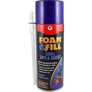 0913   & Fill Small Gaps & Cracks Expanding Insulation, Polyurethane Sealant, 12 oz, , Pack of 1