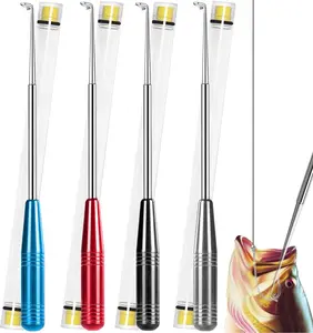 Fish Hook Remover Tool, Fishing Hook Quick Removal Descending Device, Fishing Gear Security Equipment Kits for Adult, Hook Extractor Accessories Detacher Tools with 4PCS Storage Tube