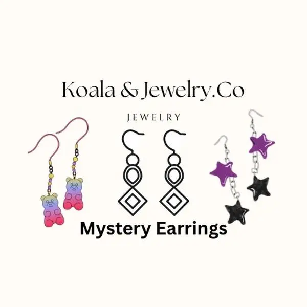 Koala & Co. Jewelry Handmade Mystery Earrings Unique Design with Colorful Beads and Star Charms for Stylish Outfits Drop Earrings