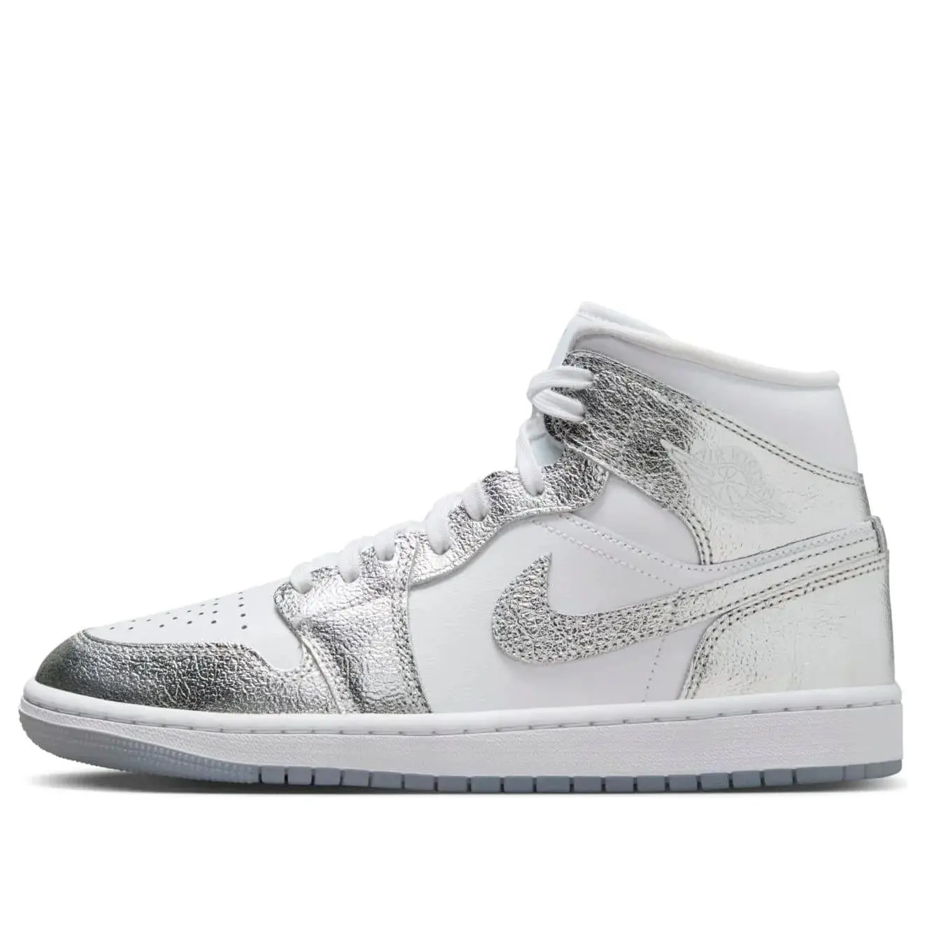 Jordan 1 Mid SE  Metallic Silver (Women's) FN5031-100 New Sneakers