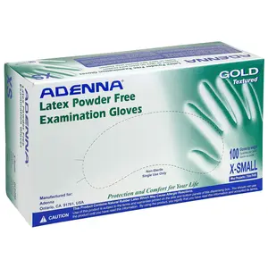 Gold Latex Powder Free 6 Mil Exam Gloves - Bulk Case of 10 Boxes