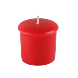 212 MAIN Scented Cinnamon Cide Votive Candles - 8-Piece per Box, Cotton Wicks, Perfume Aroma, Camping & Hiking Freshener Decor Lights