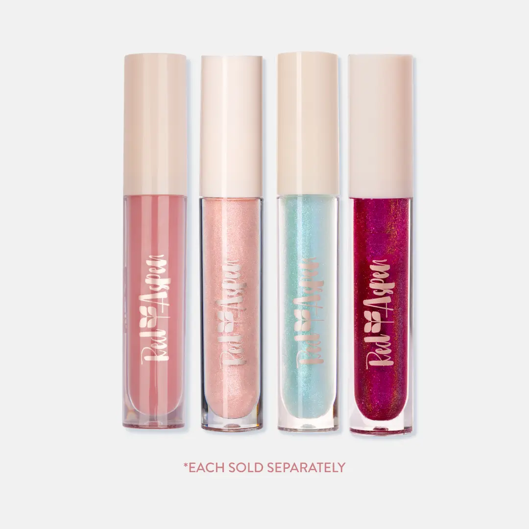 Red Aspen Hydrating Lip Gloss with Jojoba Oil Vitamin E Non-Sticky High-Shine Formula 5 Shades