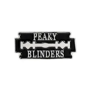 Stylish Peaky Blinders Enamel Brooch Pin for Fashionable Bag, Hat, and Jacket Accessories