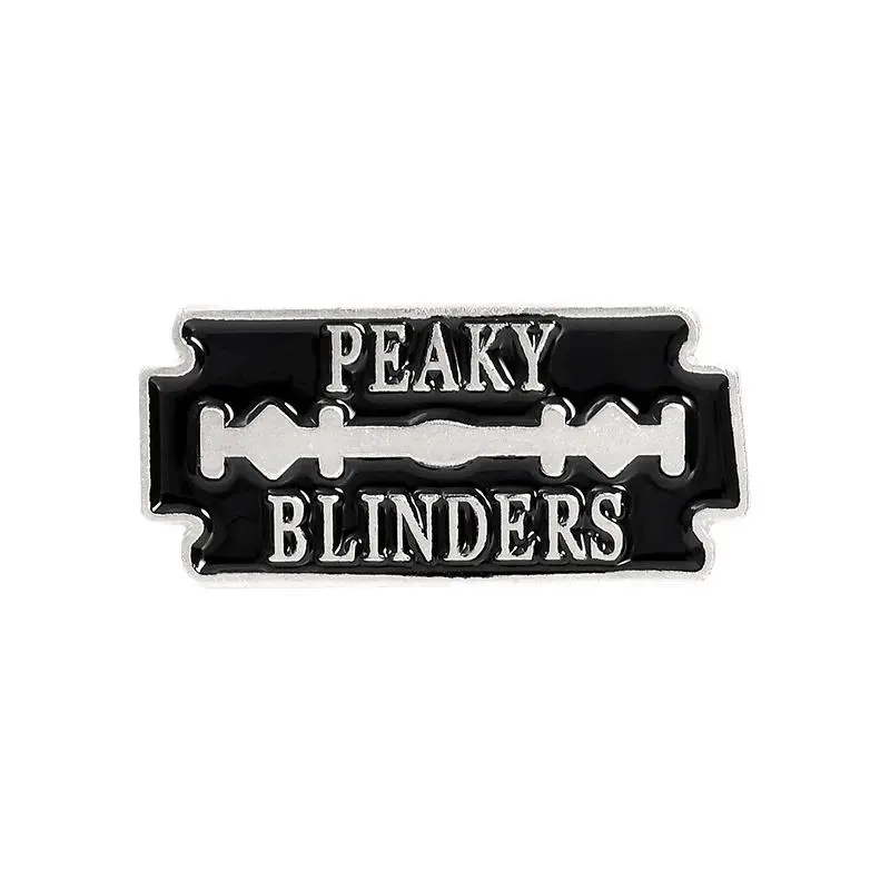 Stylish Peaky Blinders Enamel Brooch Pin for Fashionable Bag, Hat, and Jacket Accessories