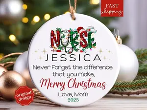 Nurse Ornament, New Nurse Gift, Graduation Ornament, Nurse Graduation Ornament, RN Gift, BSN Gift, Nursing Graduation Gift, Graduation Gift