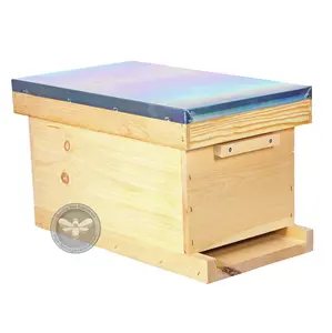 5 Frame Wooden Feeder Nuc Box - Versatile Storage Solution for Food and Beverages Cover Organiser