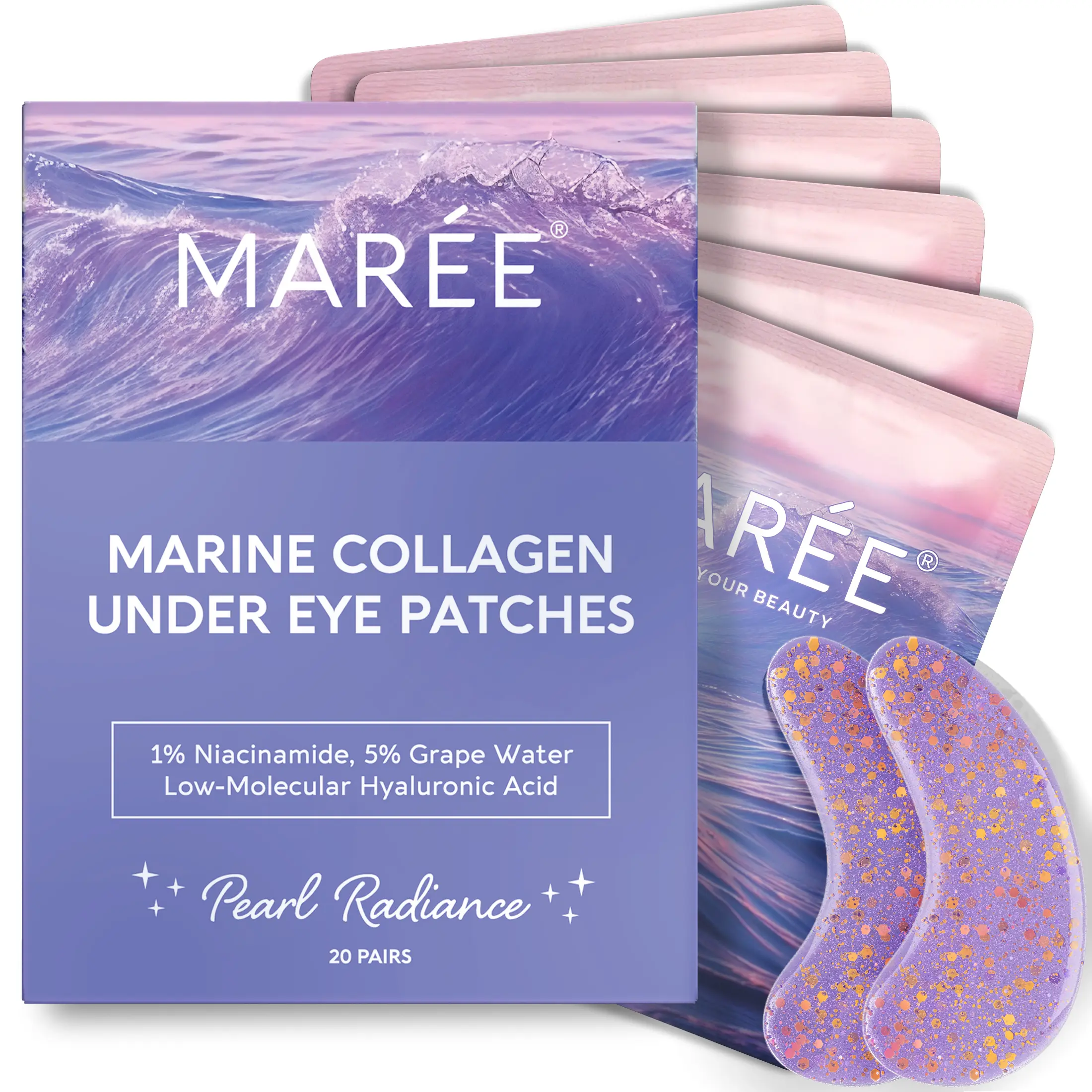 Violet Collagen Under Eye Patches 12 Pairs