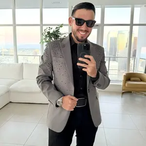 LUX RHINESTONE BLAZER (SLIMFIT)