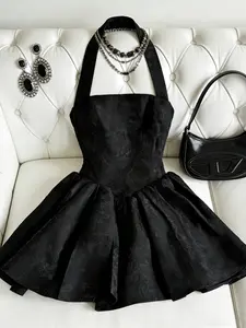 Women's Summer Fashion Backless Dress, Slim Fit Short Skirt, Elegant Party Wear, Perfect for Birthdays, Festivals, Dates, Concerts