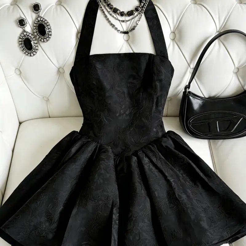 Women's Summer Fashion Backless Dress, Slim Fit Short Skirt, Elegant Party Wear, Perfect for Birthdays, Festivals, Dates, Concerts, Summer Dress For Wedding Guest
