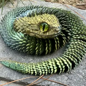 3D printed Bush Viper Snake
