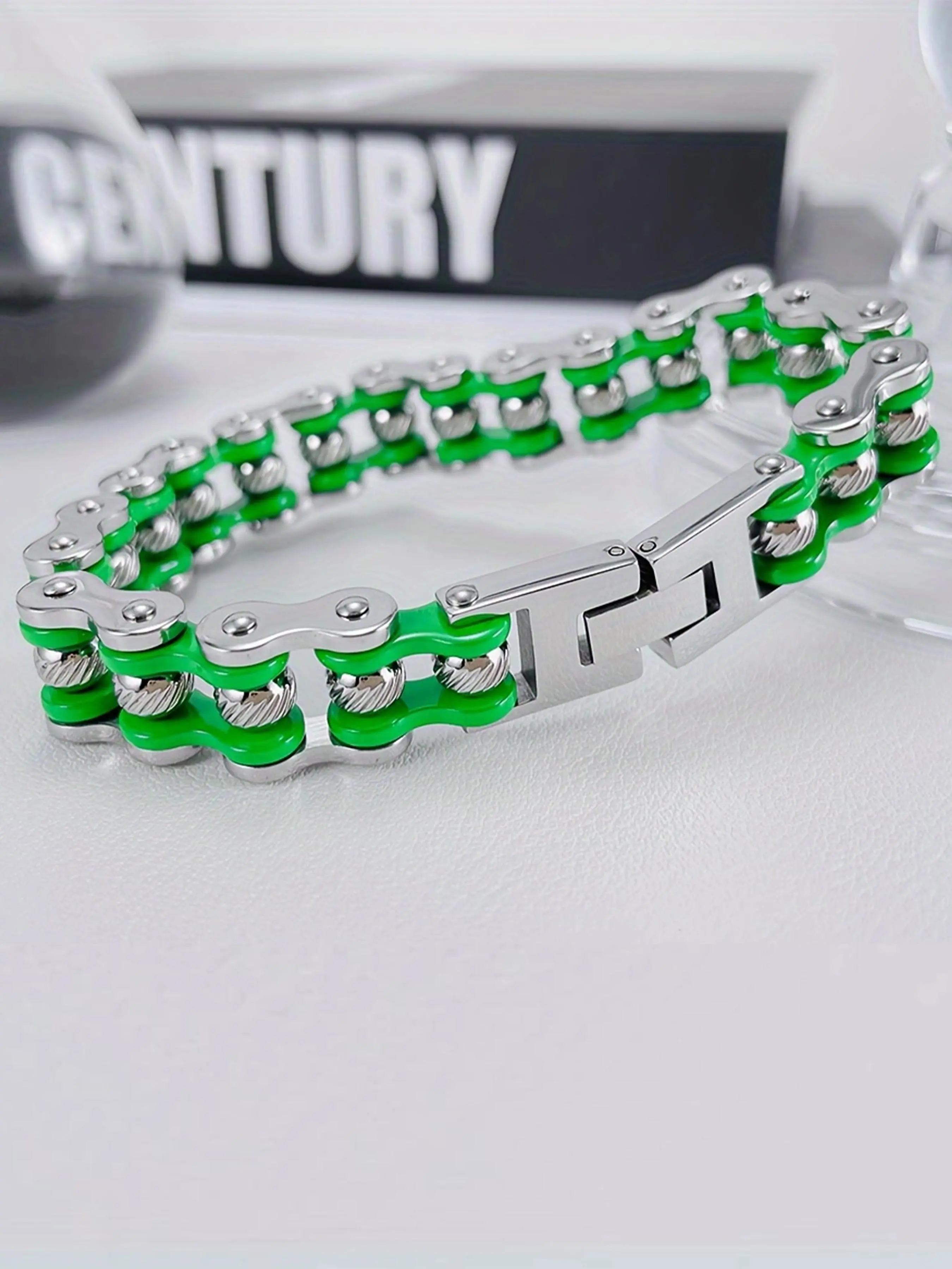 Unisex Simple Style Motorcycle Chain Metal Bracelet, Chain Bracelets, Fashion Jewelry for Party, Daily Clothing Decor, Trendy All-match & Exquisite Jewelry for Birthday Gift