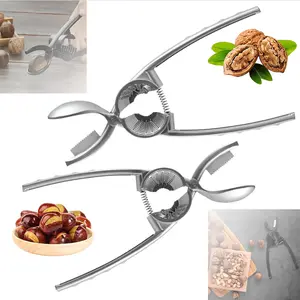 2-in-1 Nut Cracker Walnut, 2024 Upgrade Nutcracker Tool Heavy Duty Nut Crackers for All Nuts, Aluminum Alloy Nut Crackers for All Nuts Lobster or Crab Cracker Nut Cracker Set