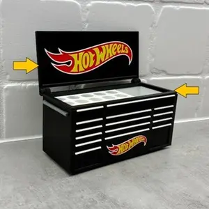 Hot Wheels Workbench Toolbox Pen Holder - Mini Tool Chest Organizer for Desk, Durable 3D-Printed Material, Ideal for Mechanics, Woodworkers, and DIYers