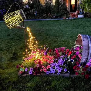 Solar Lights Outdoor Garden Decorations,Watering Can Landscape Light Large Hanging Lantern ,Outside  Patio Decor  Mothers Day Gifts