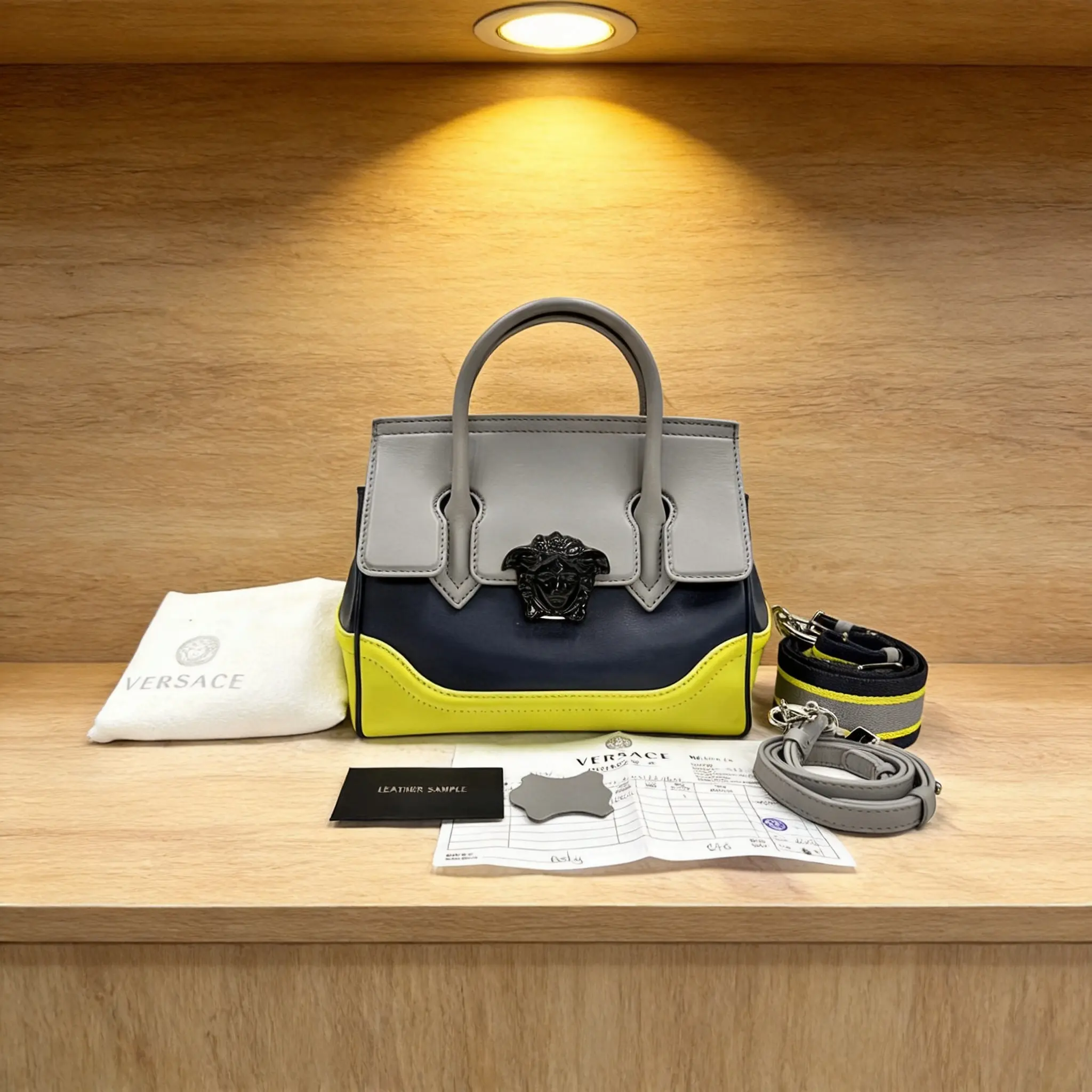 Pre-owned VERSACE Lambskin Shoulder Bag D0619721618