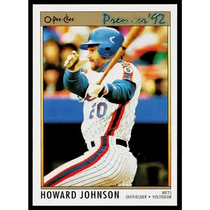Howard Johnson 1992 O-Pee-Chee Premier #42 New York Mets