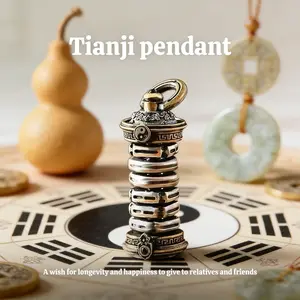 1- Tianji Pendant - Ward Off Misfortune Boost Luck Guard Health Safety - A Wish for Longevity and Happiness to Give to Relatives and Friends