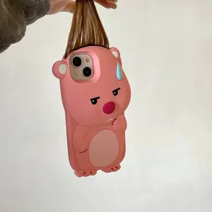 Cute Sweating Bangs Little Beaver iPhone 17 Apple 16 Compatible 13/14 Pro Max Phone Case Shockproof 15