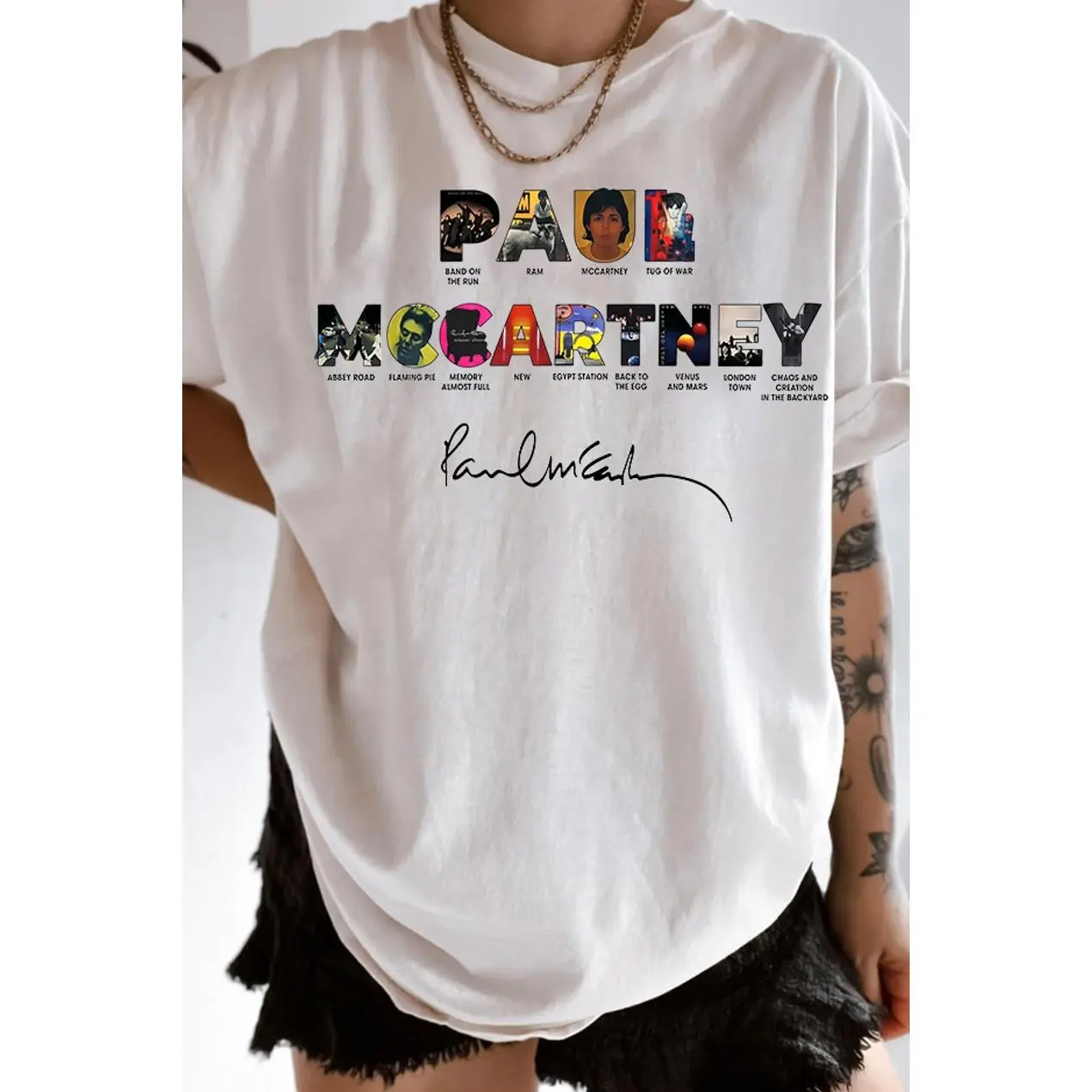 Paul Mccartney Women Tee, Unisex Tshirt, Gifts For Everyone, Menswear Womenswear Streetwear Cotton Comfort